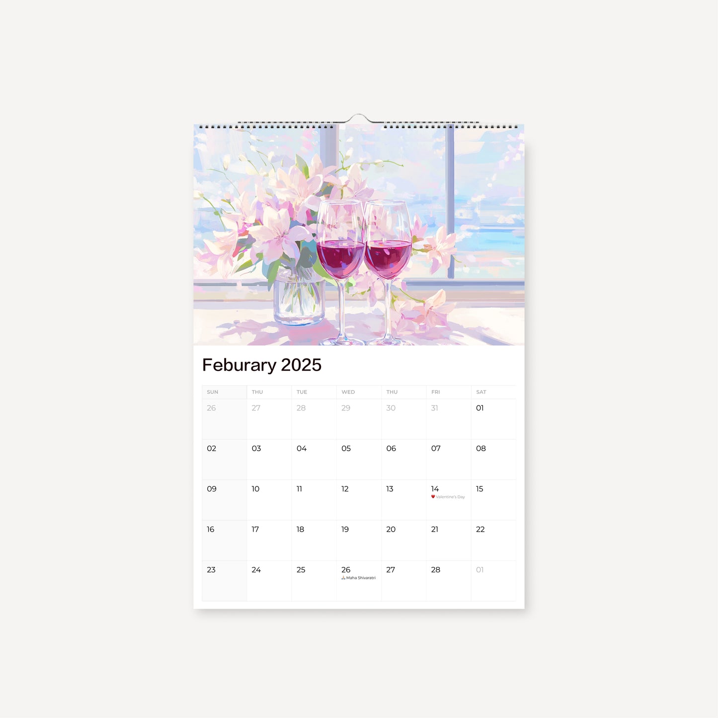 2025 Seasonal Vibe I Wall Calendar