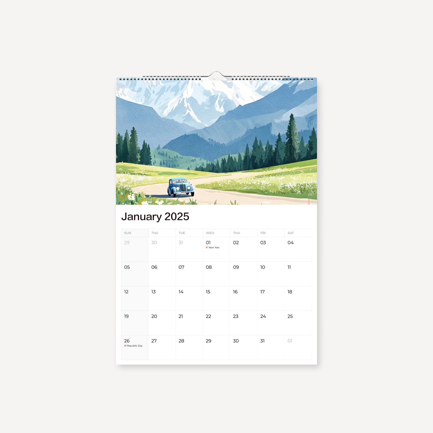 2025 Seasonal Vibe I Wall Calendar